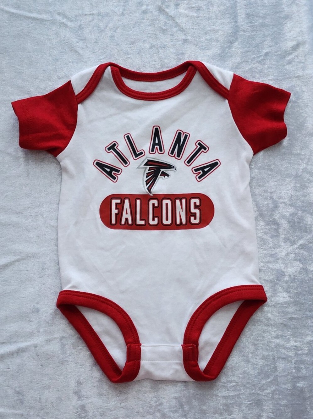 Atlanta Falcons Infant Red&White Baby Onesie